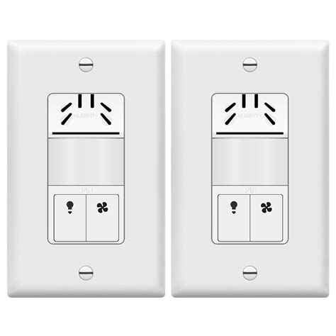 TOPGREENER Dual Tech Humidity Sensor Switch, Infrared PIR 